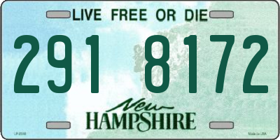 NH license plate 2918172