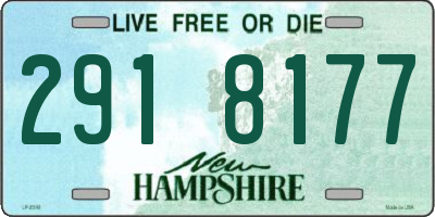 NH license plate 2918177