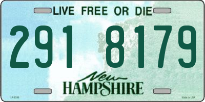 NH license plate 2918179