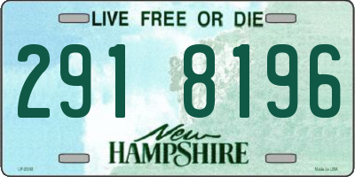 NH license plate 2918196