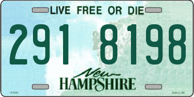 NH license plate 2918198