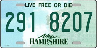 NH license plate 2918207