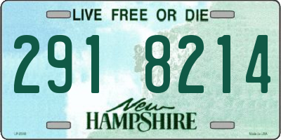 NH license plate 2918214