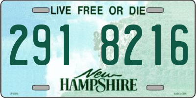 NH license plate 2918216