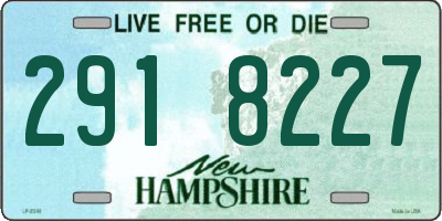 NH license plate 2918227