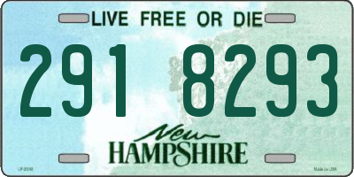 NH license plate 2918293