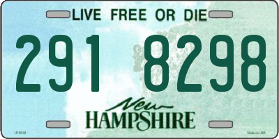 NH license plate 2918298