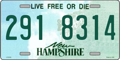 NH license plate 2918314