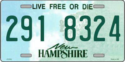 NH license plate 2918324
