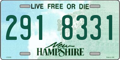 NH license plate 2918331