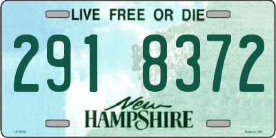 NH license plate 2918372