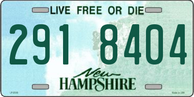 NH license plate 2918404