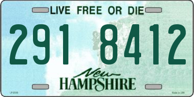 NH license plate 2918412