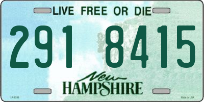 NH license plate 2918415