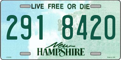 NH license plate 2918420