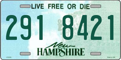 NH license plate 2918421