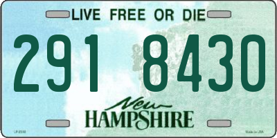 NH license plate 2918430