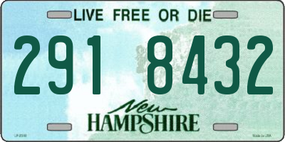 NH license plate 2918432