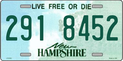 NH license plate 2918452