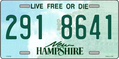 NH license plate 2918641