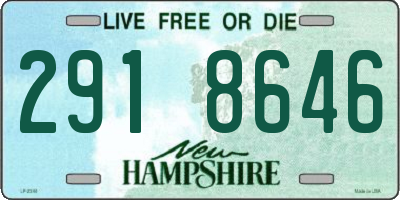 NH license plate 2918646