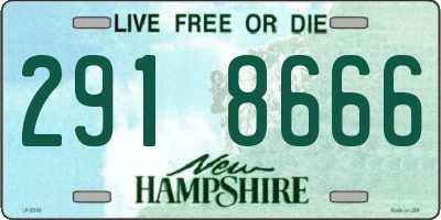 NH license plate 2918666