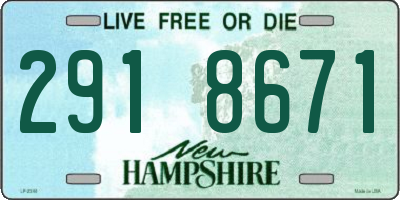 NH license plate 2918671