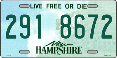NH license plate 2918672