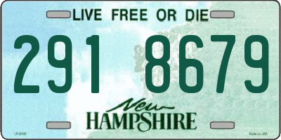 NH license plate 2918679