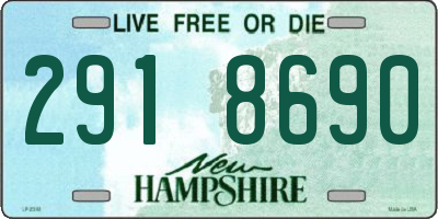 NH license plate 2918690