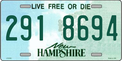 NH license plate 2918694