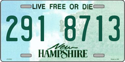 NH license plate 2918713