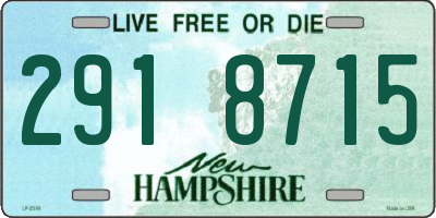 NH license plate 2918715