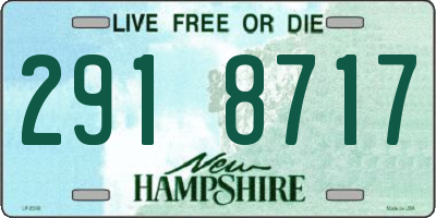 NH license plate 2918717