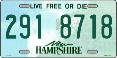 NH license plate 2918718