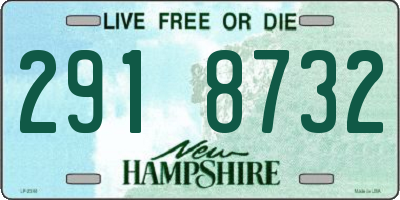 NH license plate 2918732