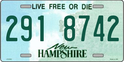 NH license plate 2918742
