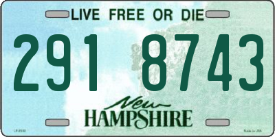 NH license plate 2918743