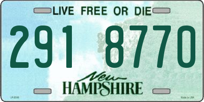 NH license plate 2918770