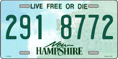 NH license plate 2918772