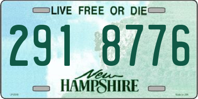 NH license plate 2918776