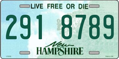 NH license plate 2918789