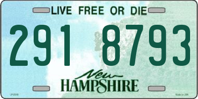 NH license plate 2918793