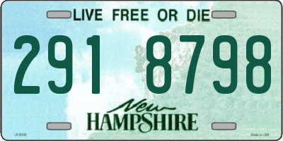 NH license plate 2918798