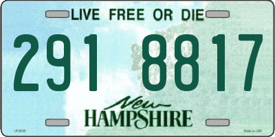 NH license plate 2918817