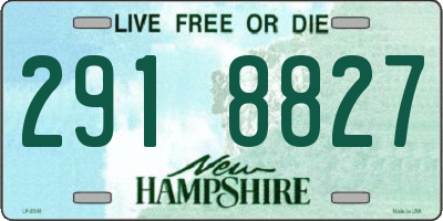 NH license plate 2918827