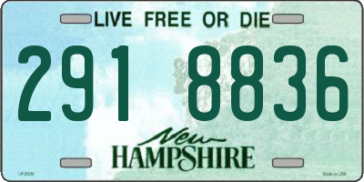 NH license plate 2918836