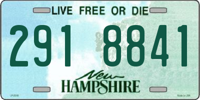 NH license plate 2918841