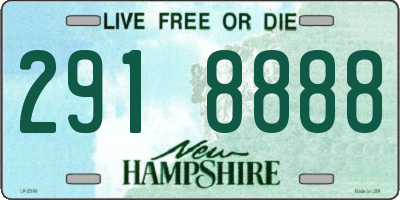 NH license plate 2918888