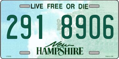 NH license plate 2918906